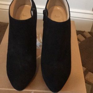Christian Louboutin black suede boots